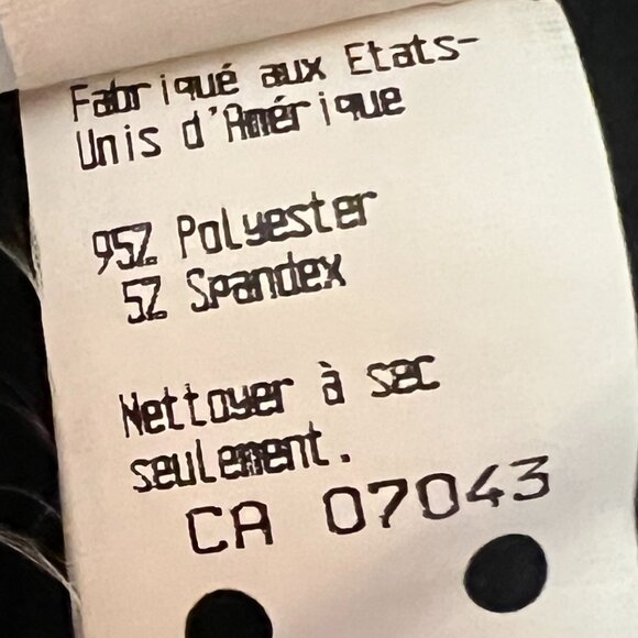 Y2K faux-suede black top, size 6 - Picture 5 of 5